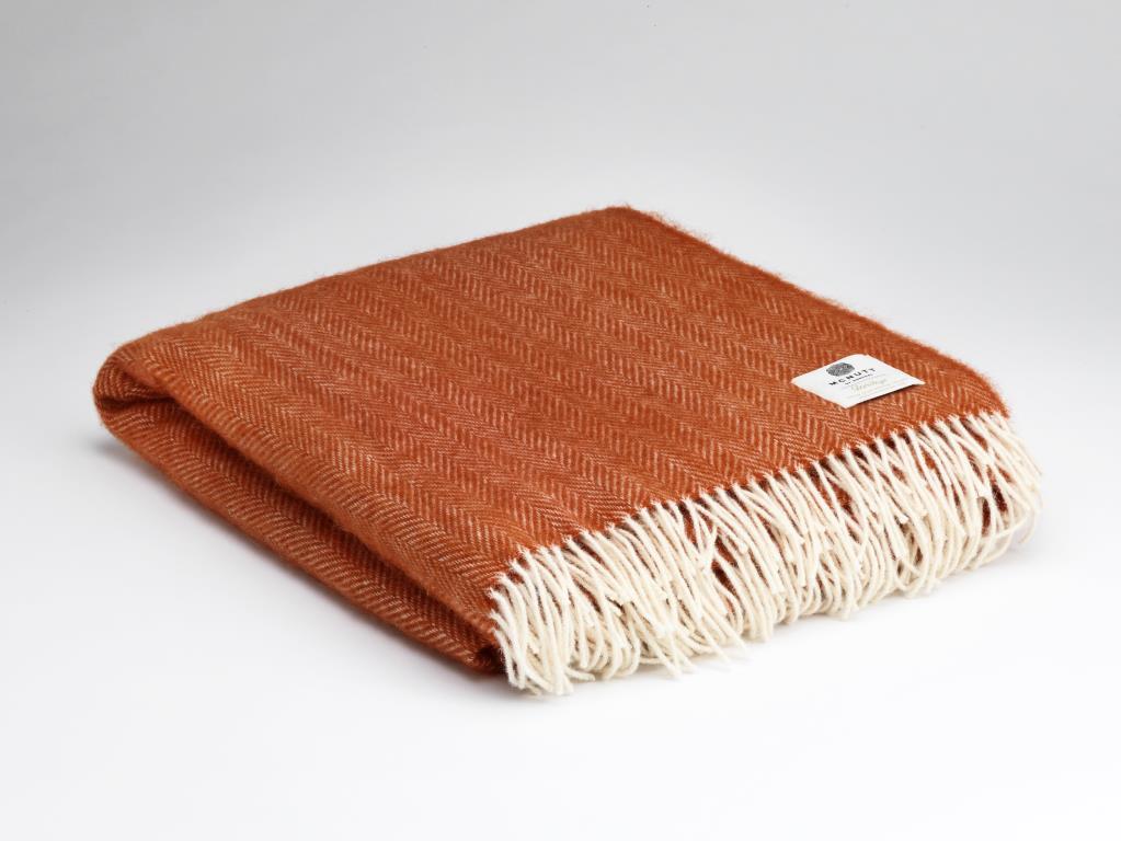Mc Nutt Of Donegal Pure Wool Throw