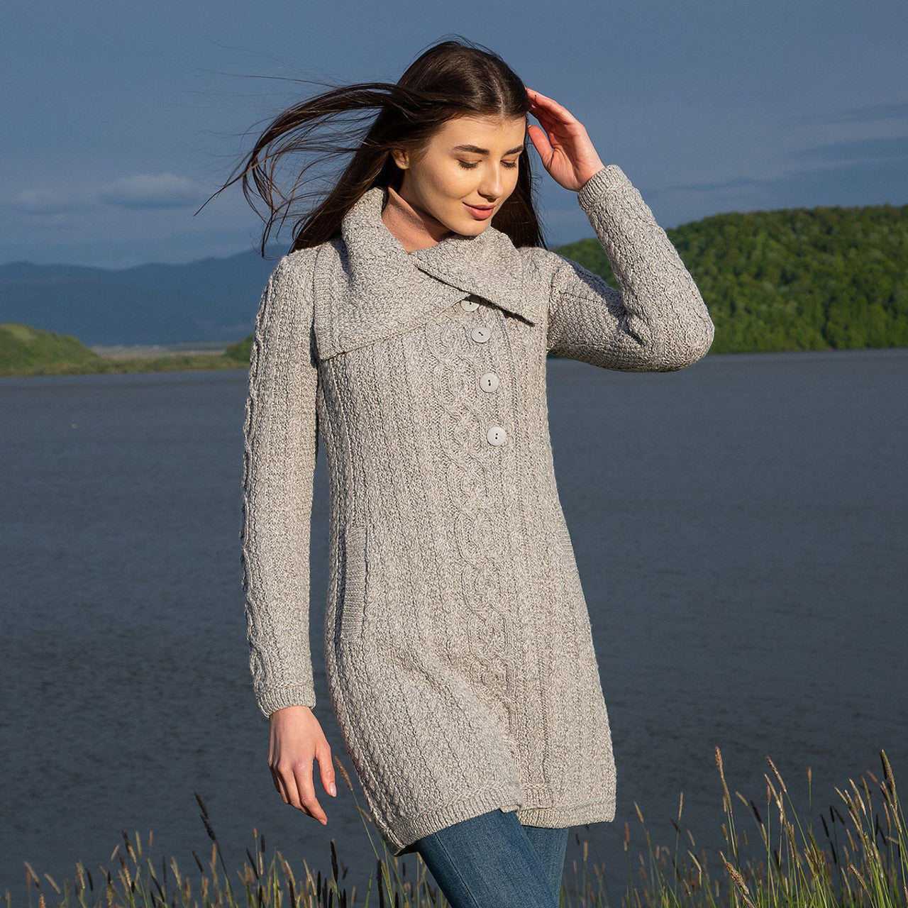 Classic Aran Cable Coat