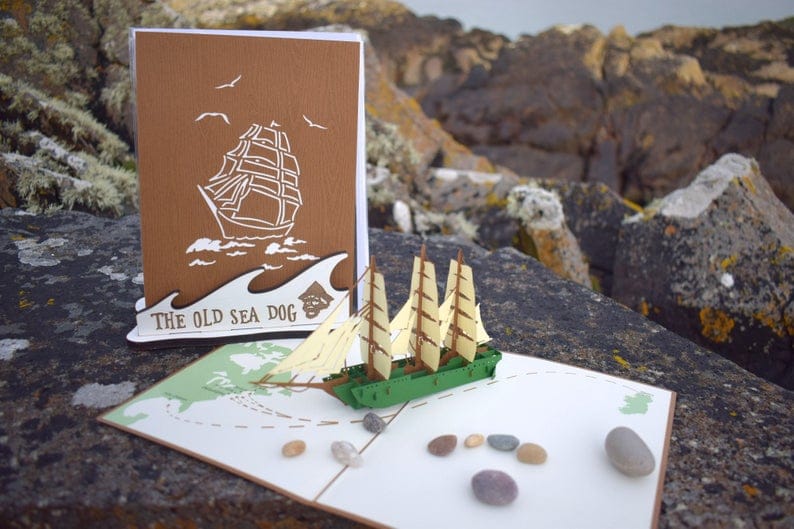 The Old Sea Dog - Pop Up Cards