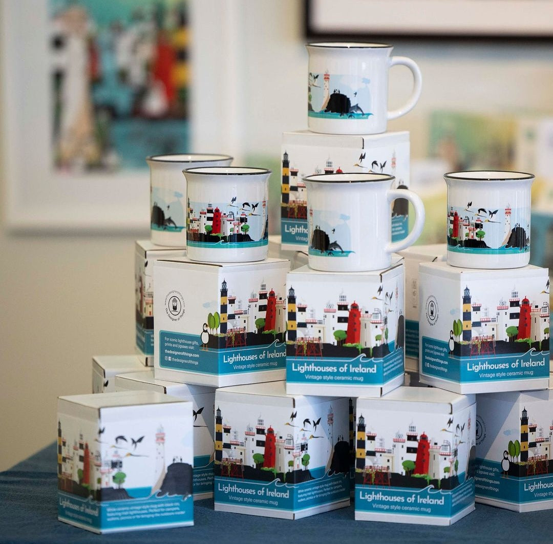 'The Designer Of Things' - Lighthouses of Ireland Vintage Mug