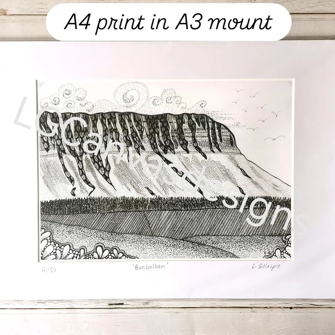 Benbulben - LG Canvas Designs Mounted Print