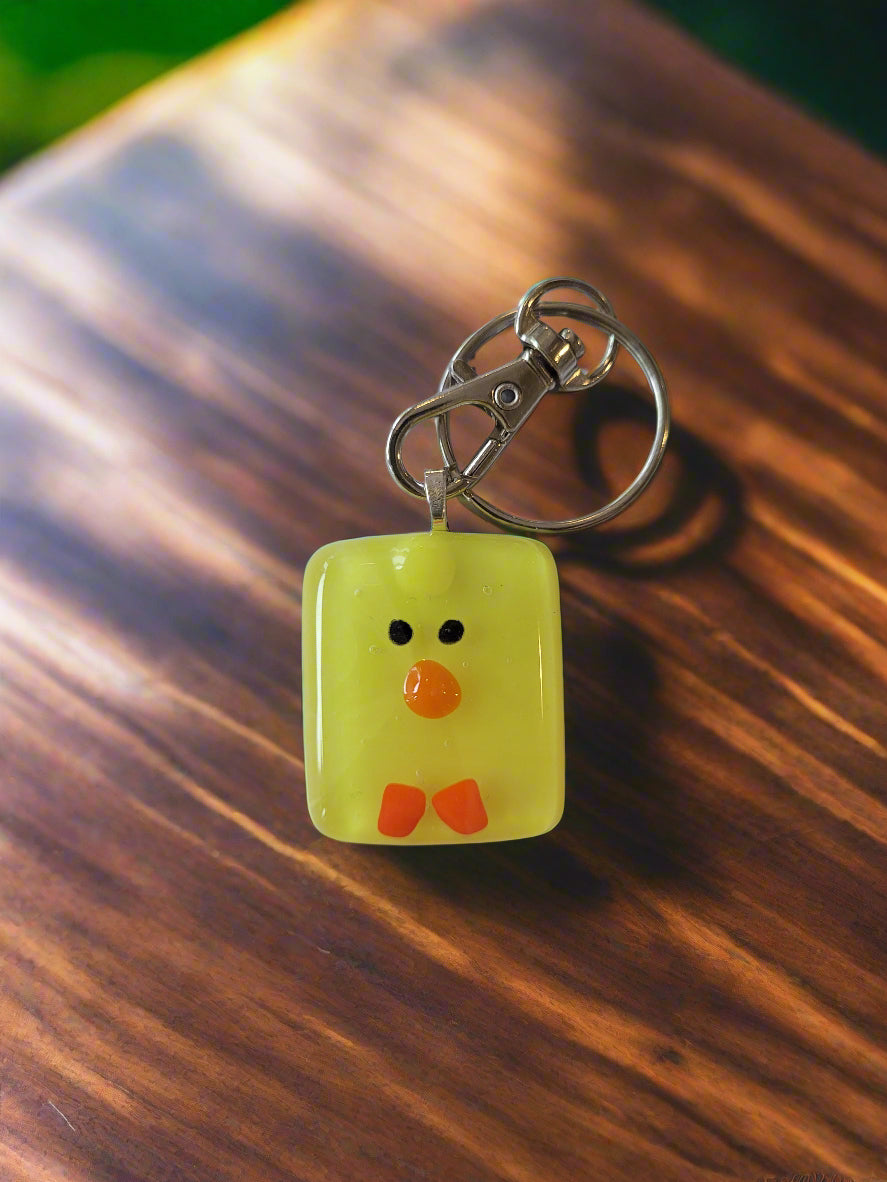 Fused Glass Keyring - Michelle Brady Studio