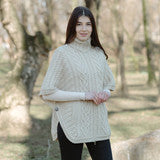 Funnel Neck Poncho Jacket