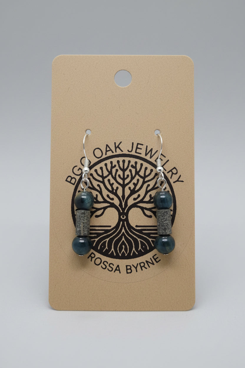 Fossil & Gemstone Earrings - Rossa Byrne