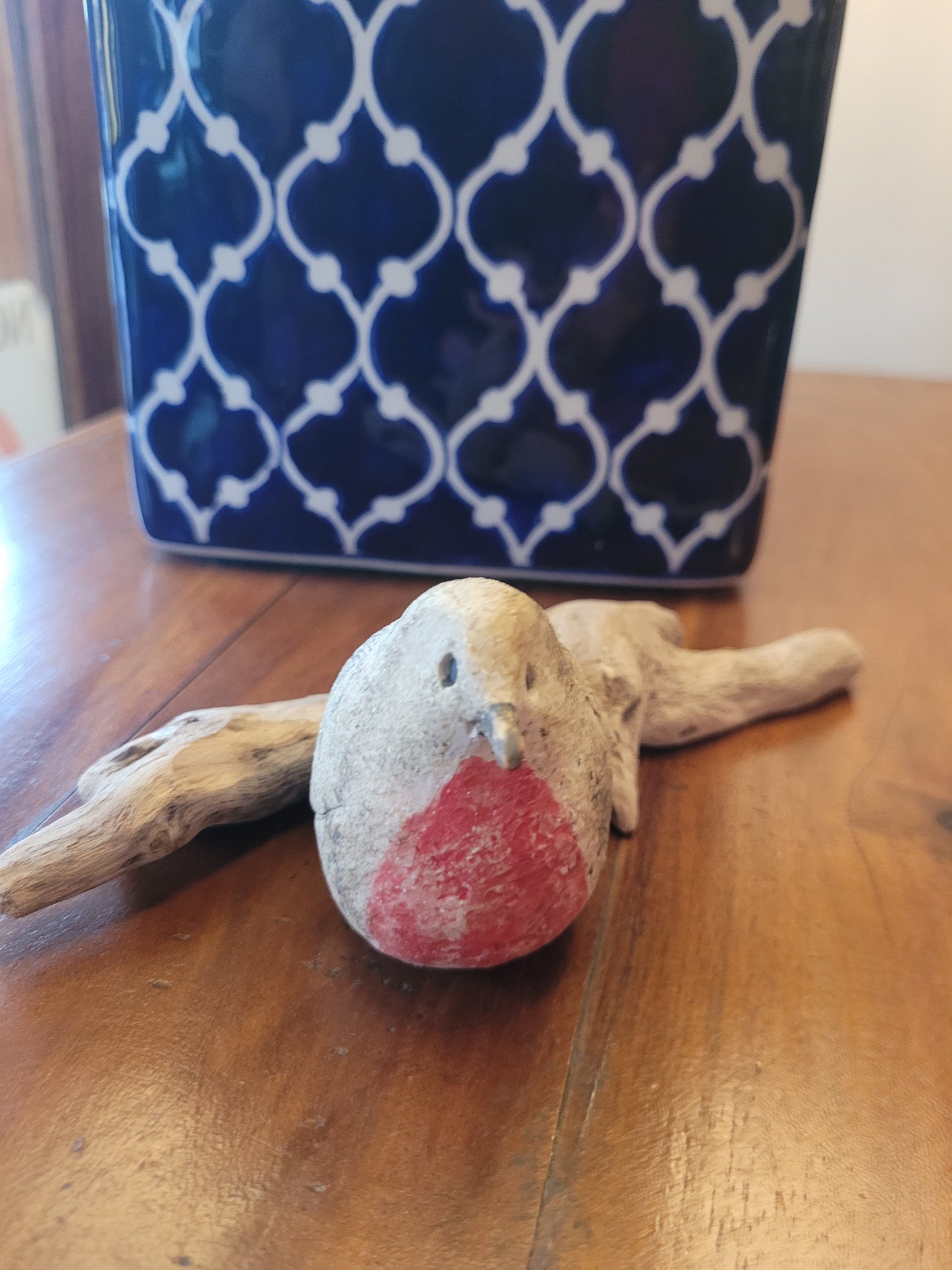 Robin on driftwood - Lough Melvin Studios