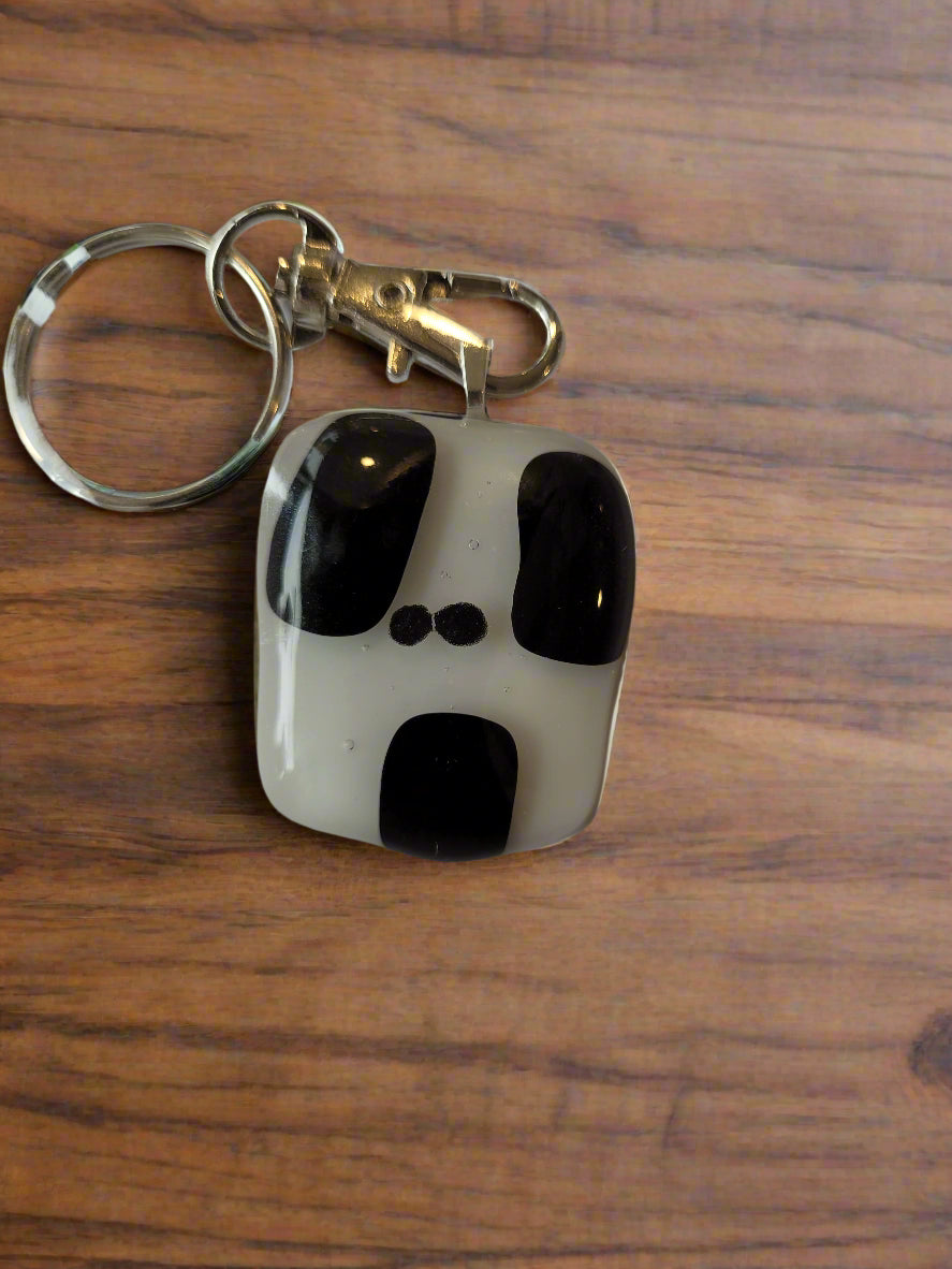 Fused Glass Keyring - Michelle Brady Studio