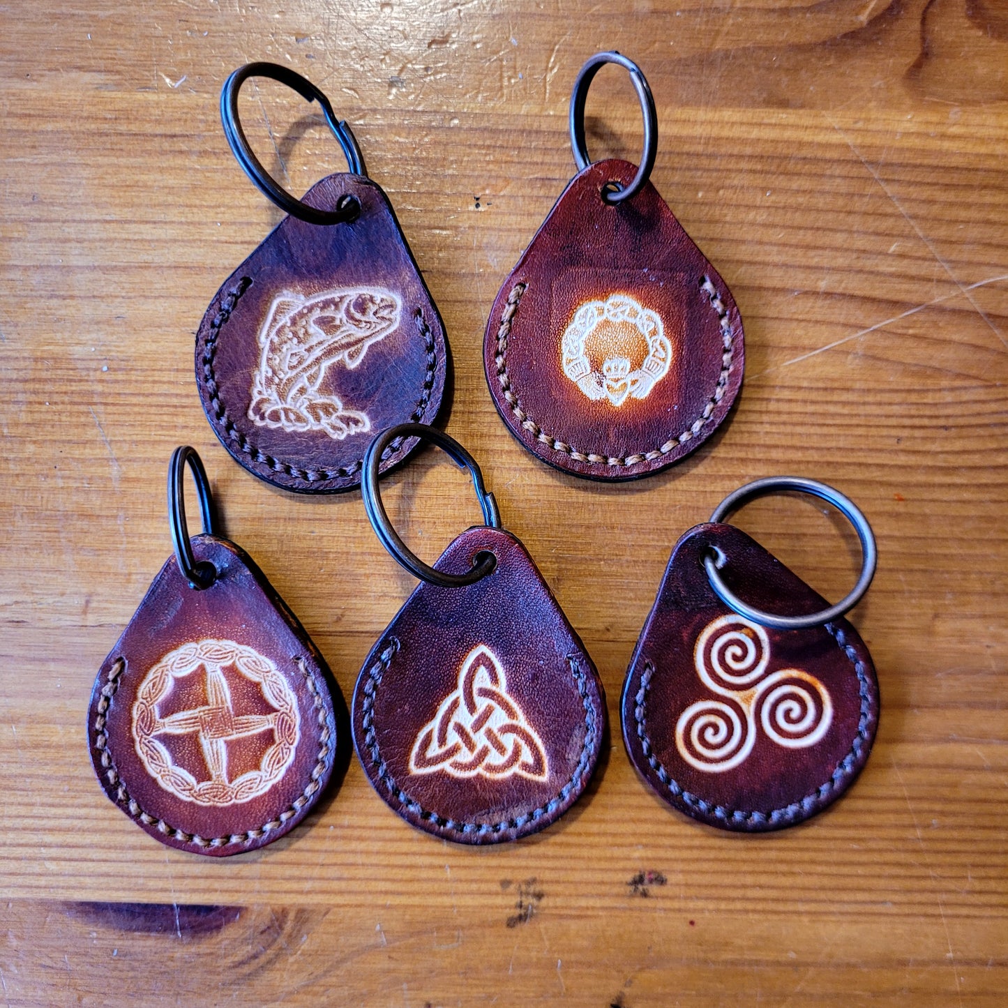 Bryn & Awen - Leather Keyring