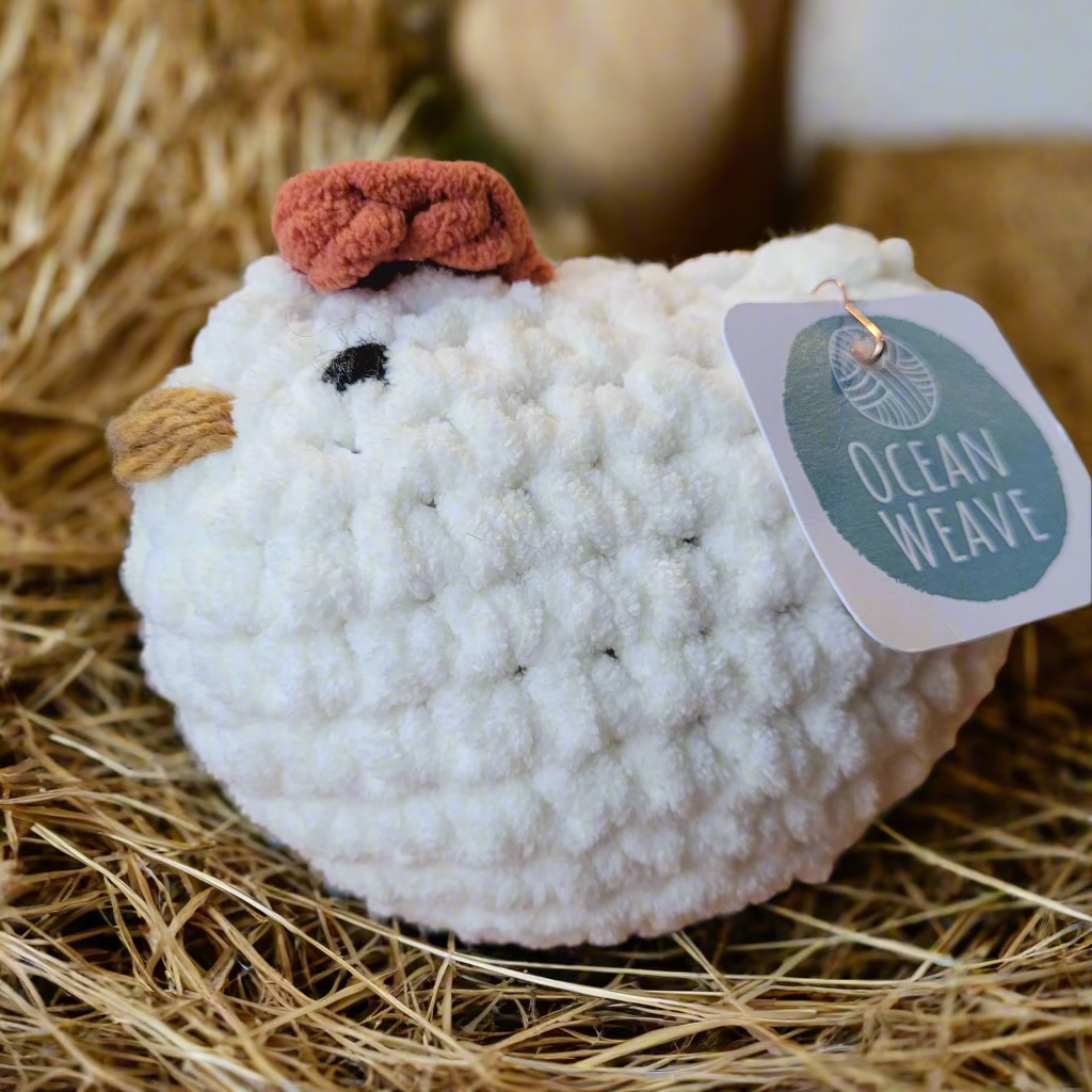 Ocean Weave - Handmade Crochet Hens
