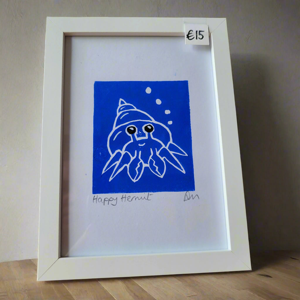 Wooden N Things - Mini Framed Original Lino Prints (8" x 6")