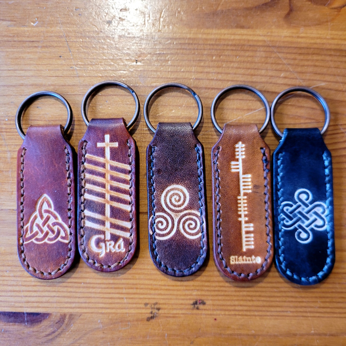 Bryn & Awen - Leather Keyring