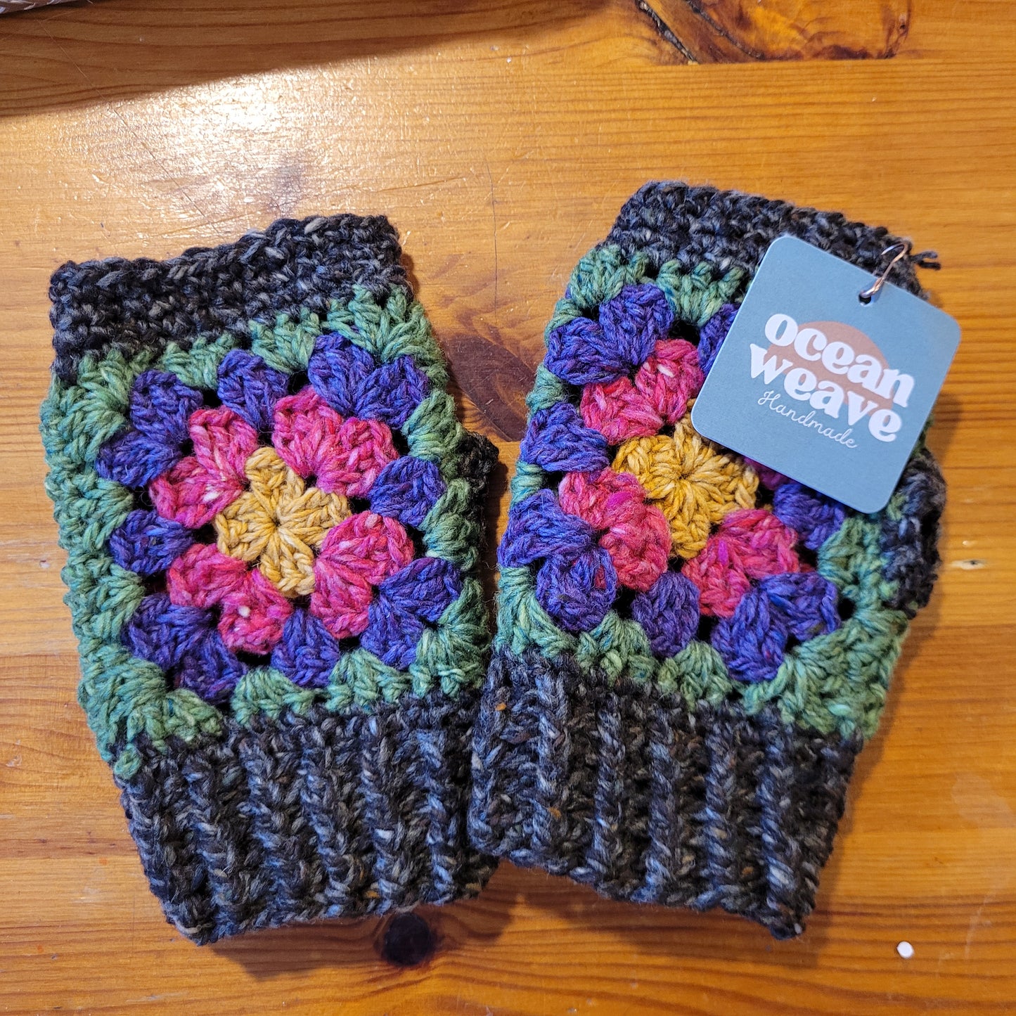 Ocean Weave - 100% Merino Wool Mittens