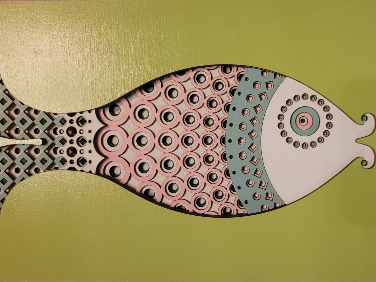 Seven2 Art - Wall Art - Samantha, geometric fish