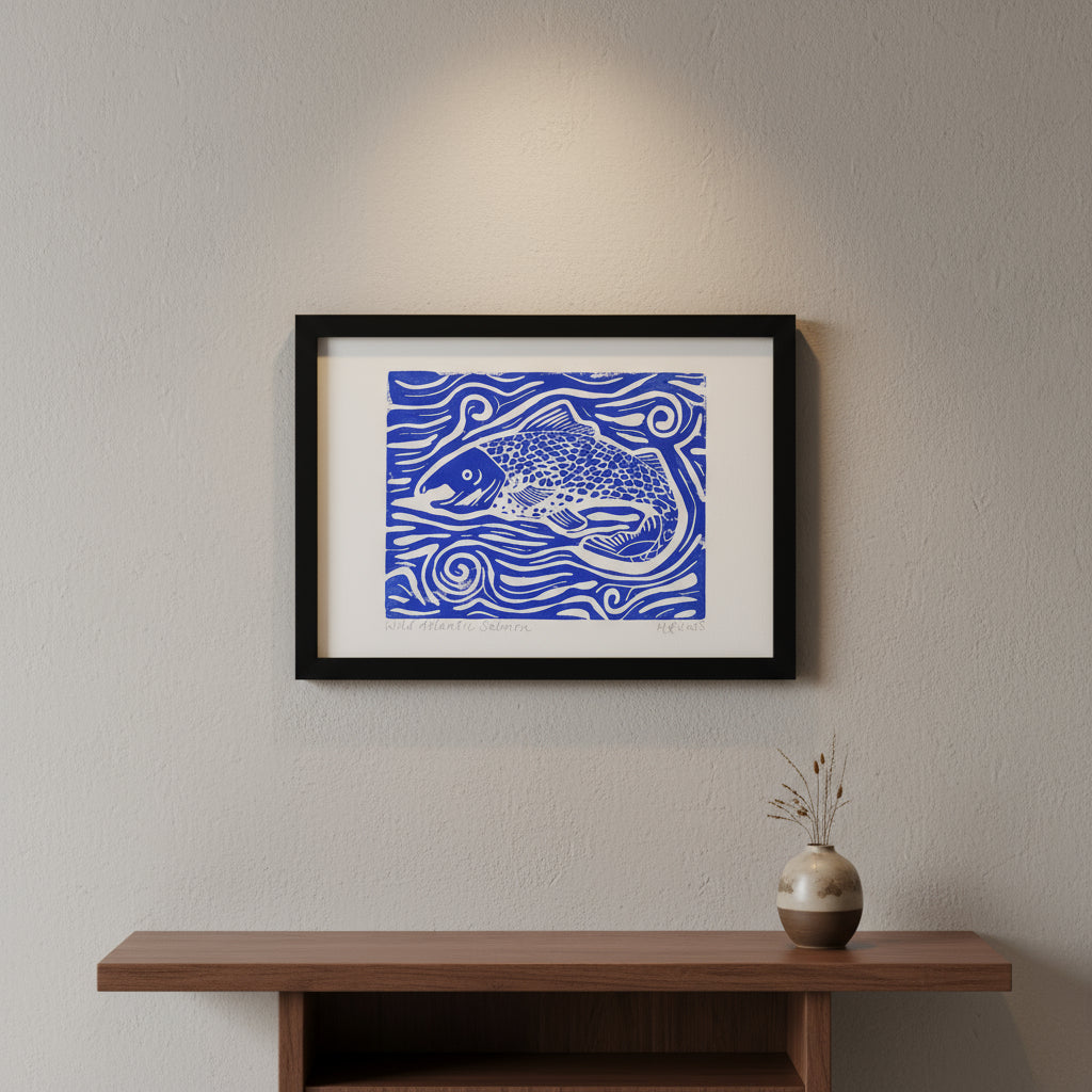 Framed Original Lino Prints A4 - Wood N Things