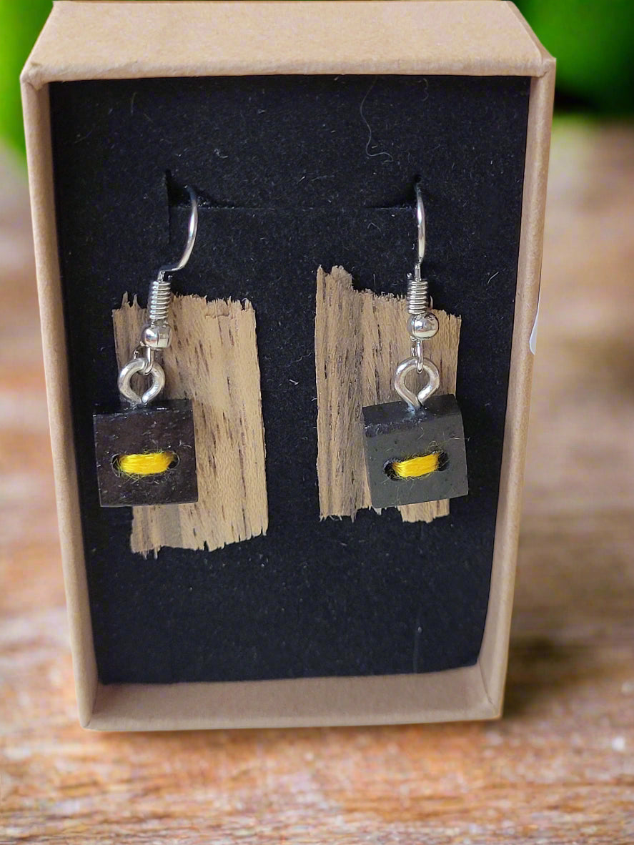 Bog Oak Earrings - Rossa Byrne