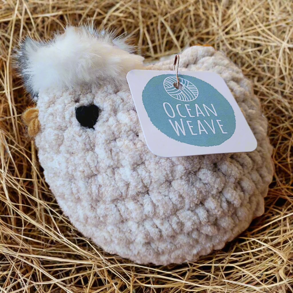 Ocean Weave - Handmade Crochet Hens