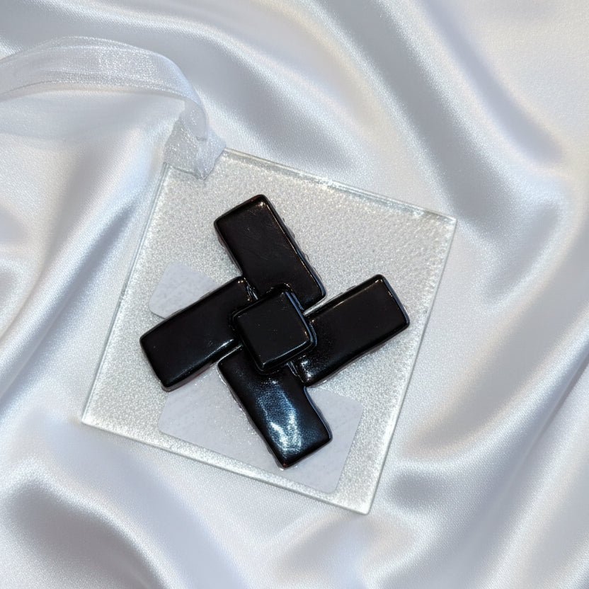 St. Brigid's Cross Fused Glass Suncatchers - Michelle Brady Studio