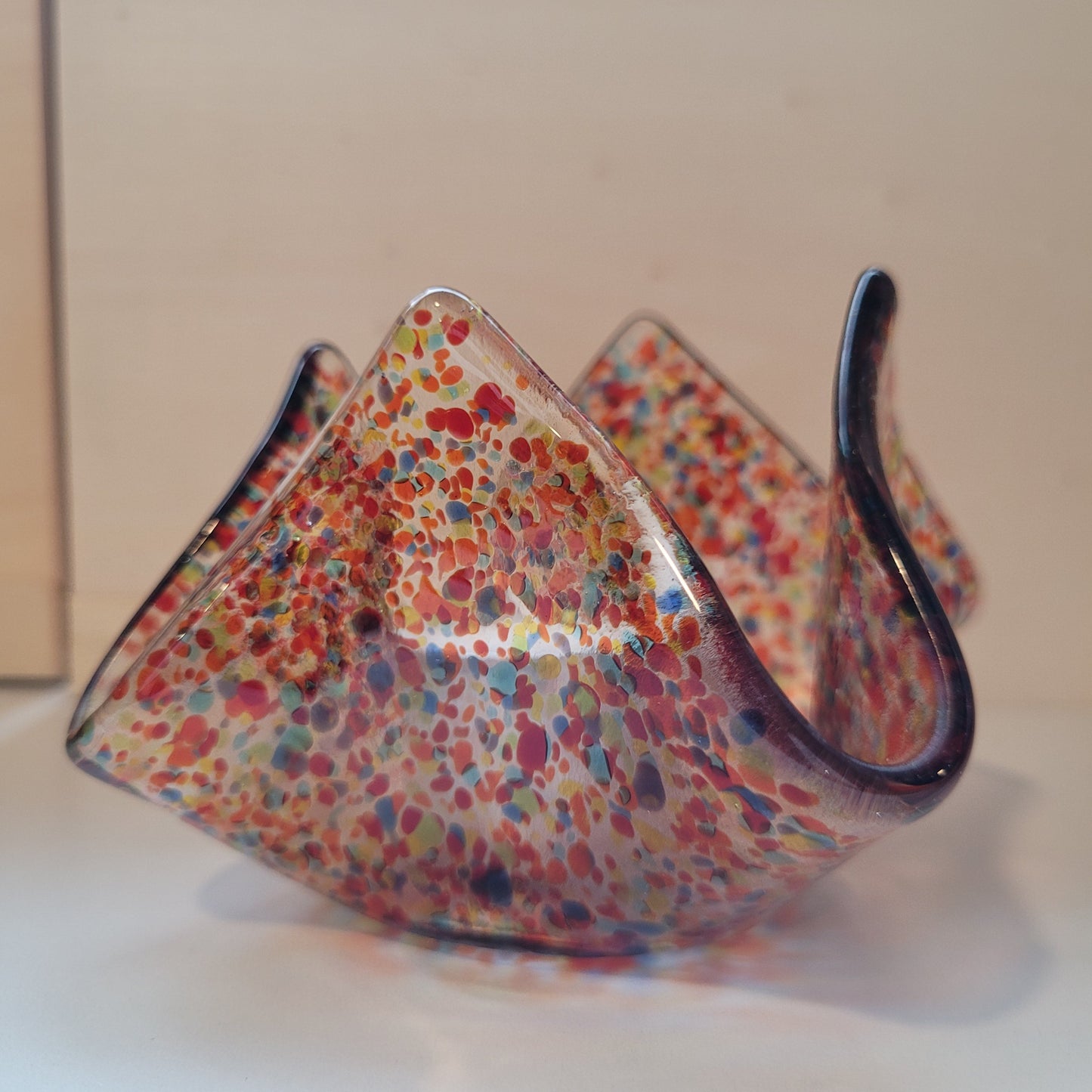 Fused Glass Candle / Trinket Holder - Michelle Brady Studio