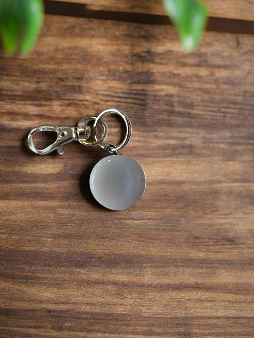Fused Glass Keyring - Michelle Brady Studio