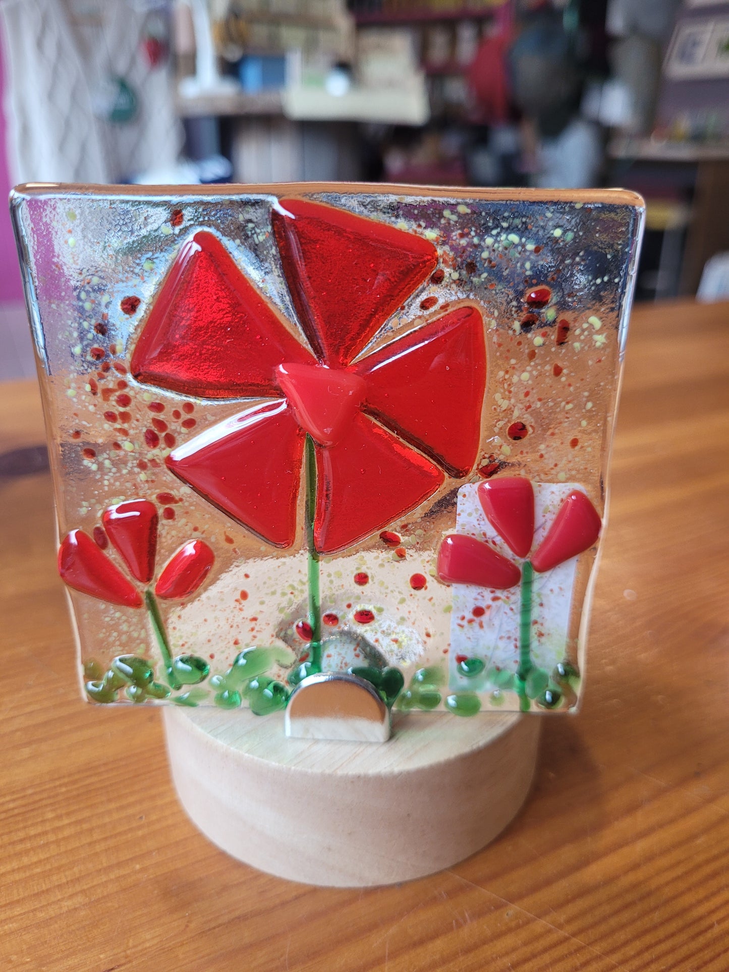 Fused Glass LED Decorations - Michelle Brady Studio