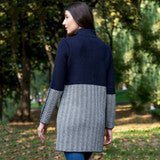 Ladies Herringbone Wool Coat