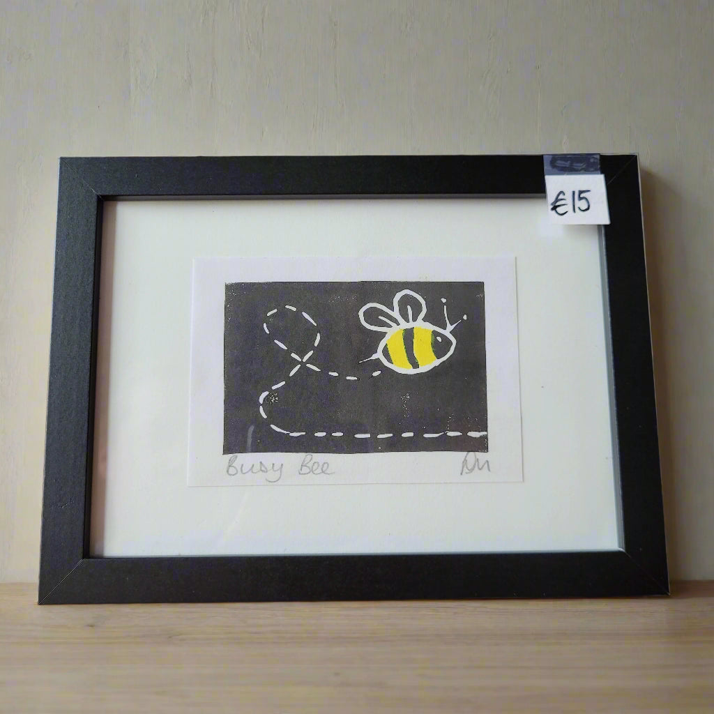 Wooden N Things - Mini Framed Original Lino Prints (8" x 6")
