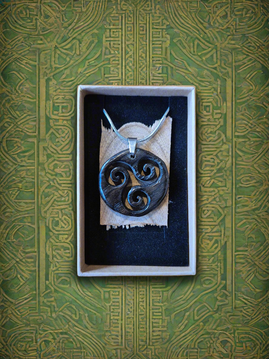 Bog Oak Pendant - Rossa Byrne