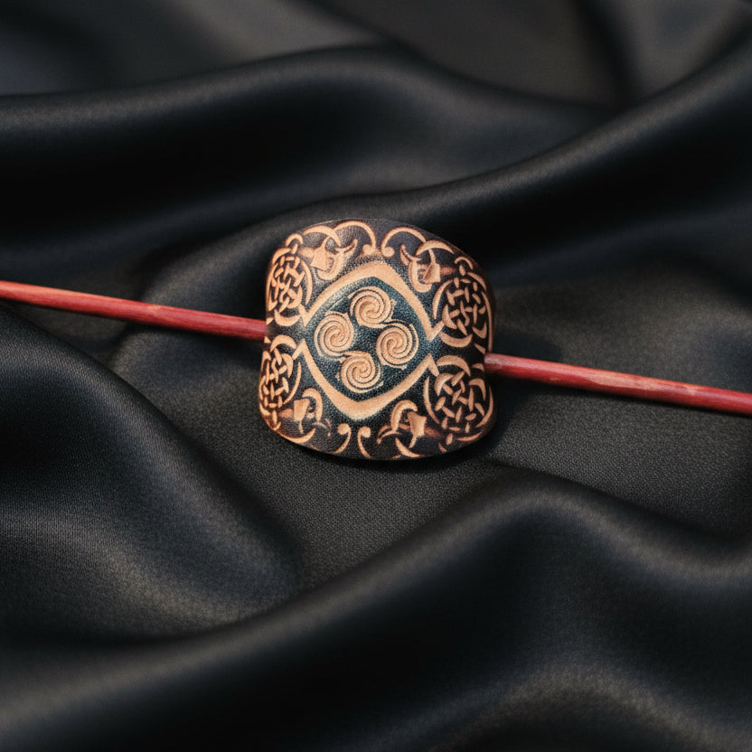 Handcrafted Leather Hair Barrettes