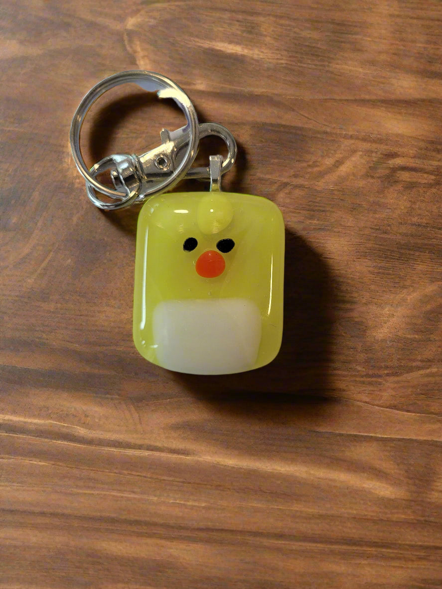 Fused Glass Keyring - Michelle Brady Studio