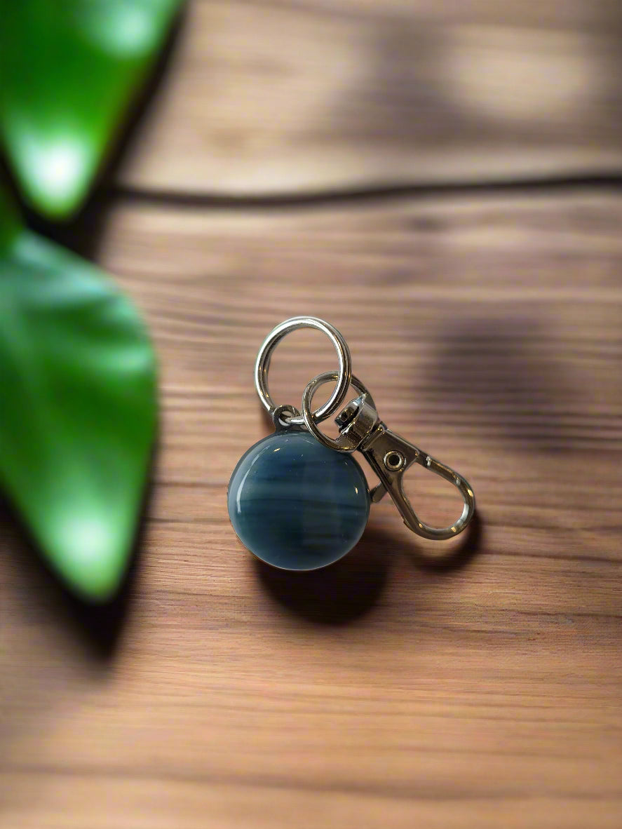 Fused Glass Keyring - Michelle Brady Studio