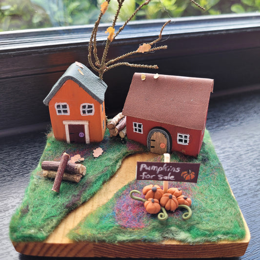 Miniature Autumn Houses - Asgard Arts