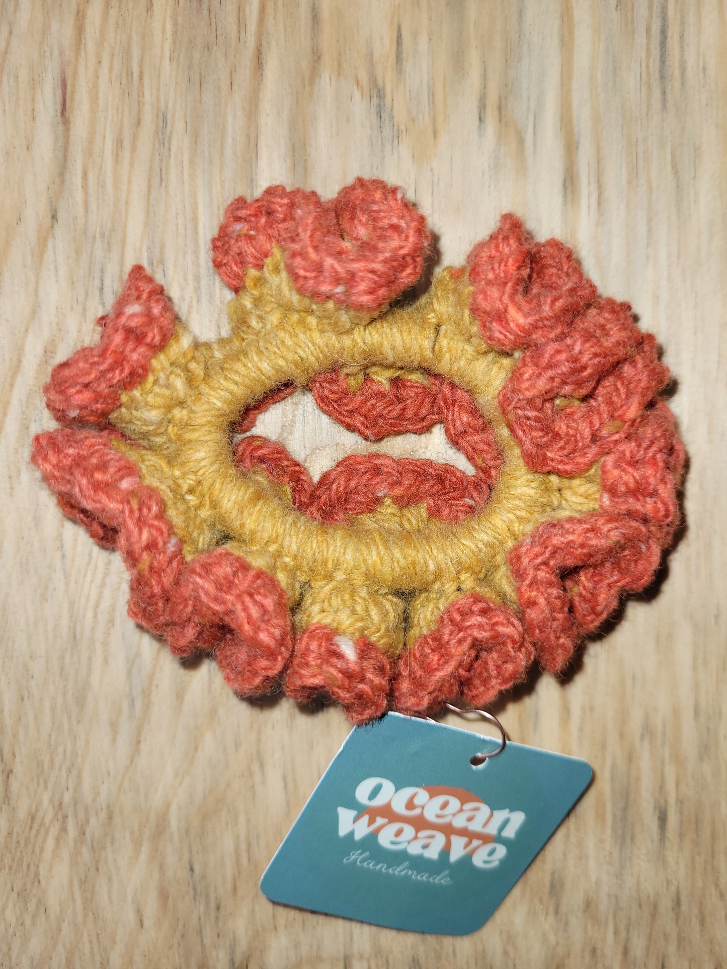 Ocean Weave - Donegal Wool Scrunchie