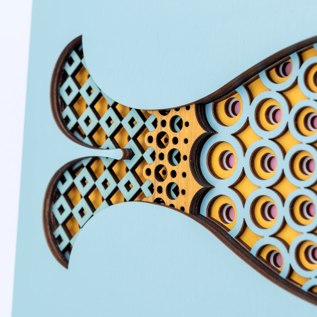 Wall Art - Samantha, geometric fish