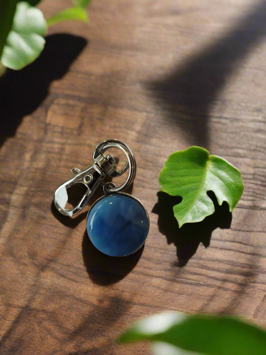 Fused Glass Keyring - Michelle Brady Studio
