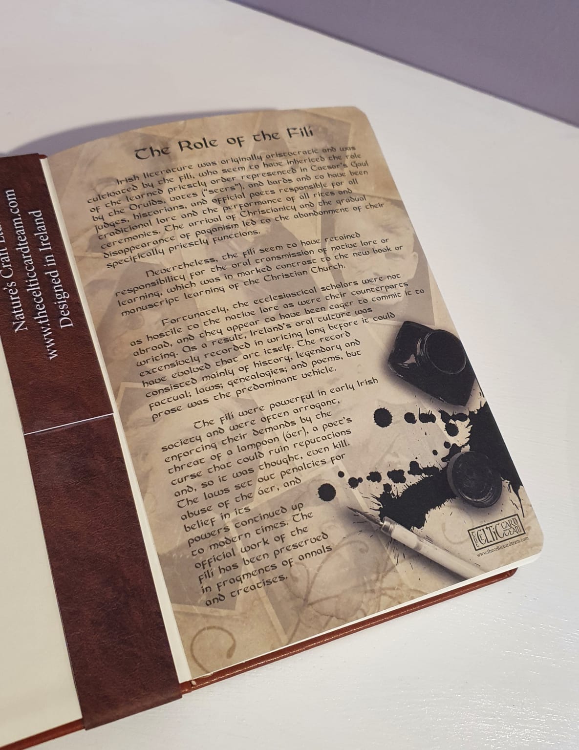 Celtic Leather Writing Journal - Small