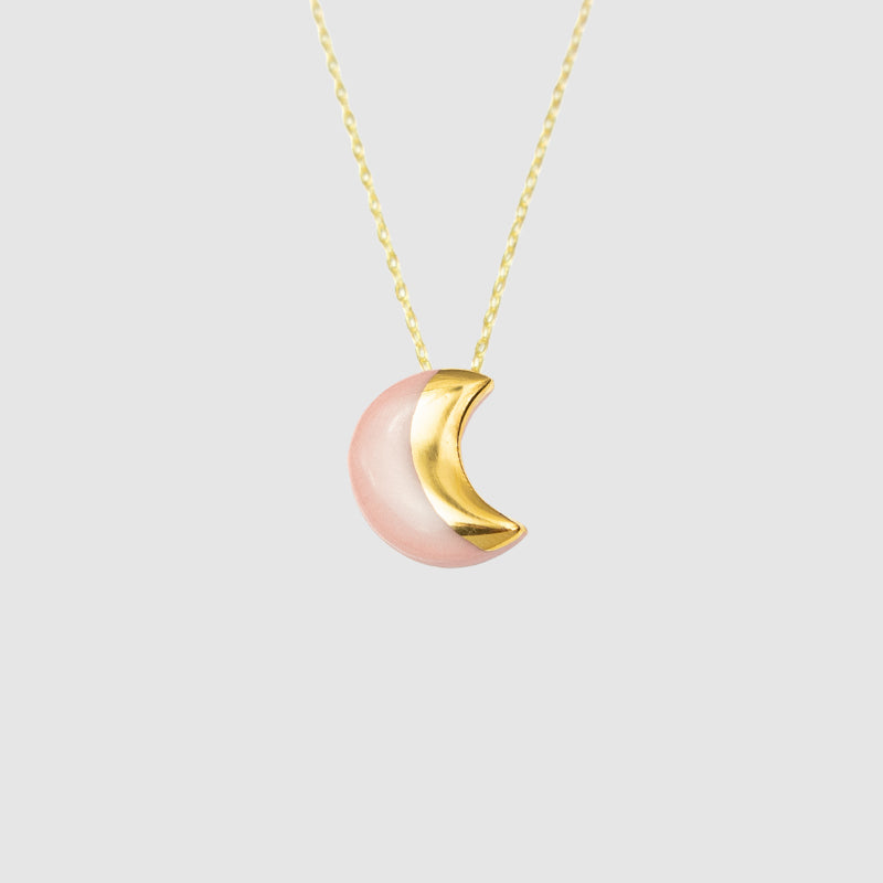 DANÚ - Small Crescent Moon Necklace