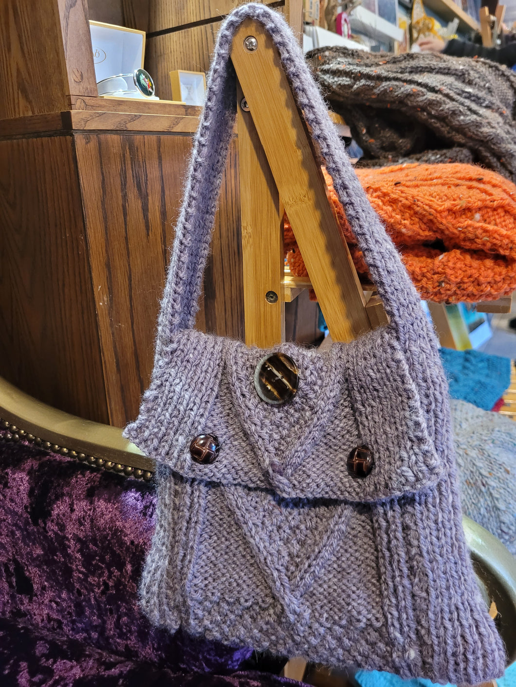Marion O' Connell Handknit Satchel