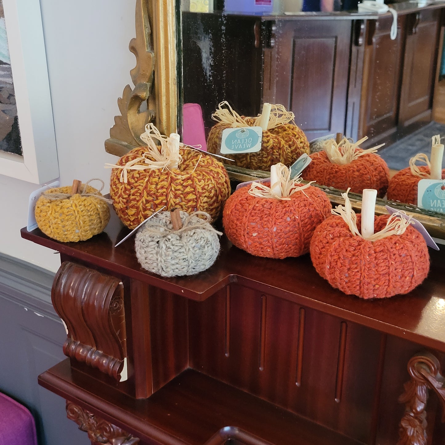 Handmade Crochet Pumpkins