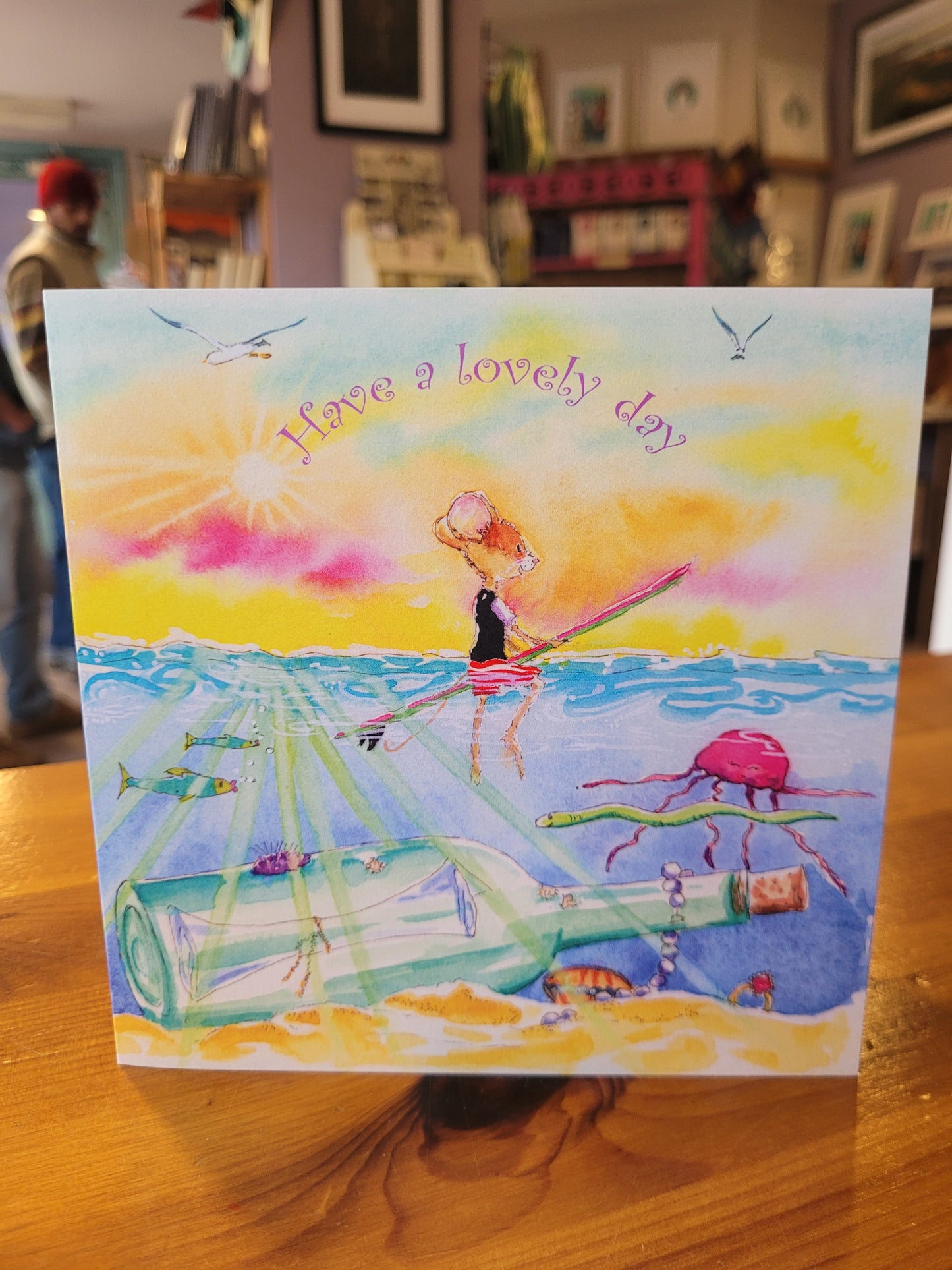 "Have a lovely day" greeting card