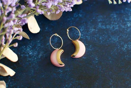 Crescent Moon Earrings - Danú