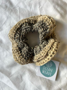 Ocean Weave - Donegal Wool  Scrunchie