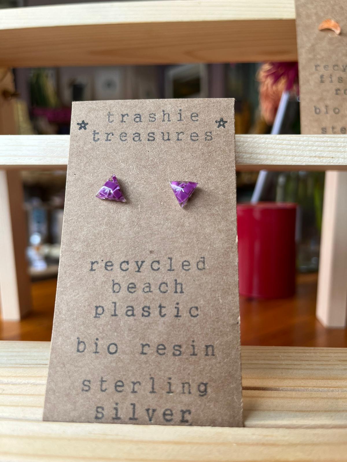 Trashie Treasuries Small Stud Earrings (Sterling Silver)