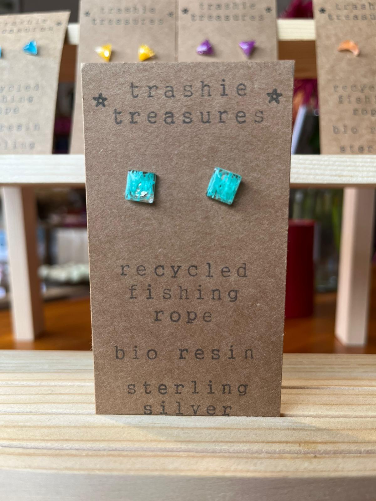 Trashie Treasuries Small Stud Earrings (Sterling Silver)