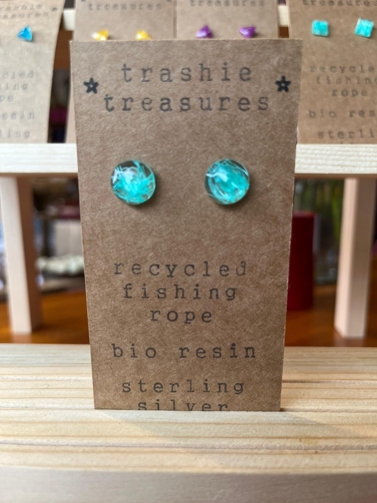 Trashie Treasuries Small Stud Earrings (Sterling Silver)