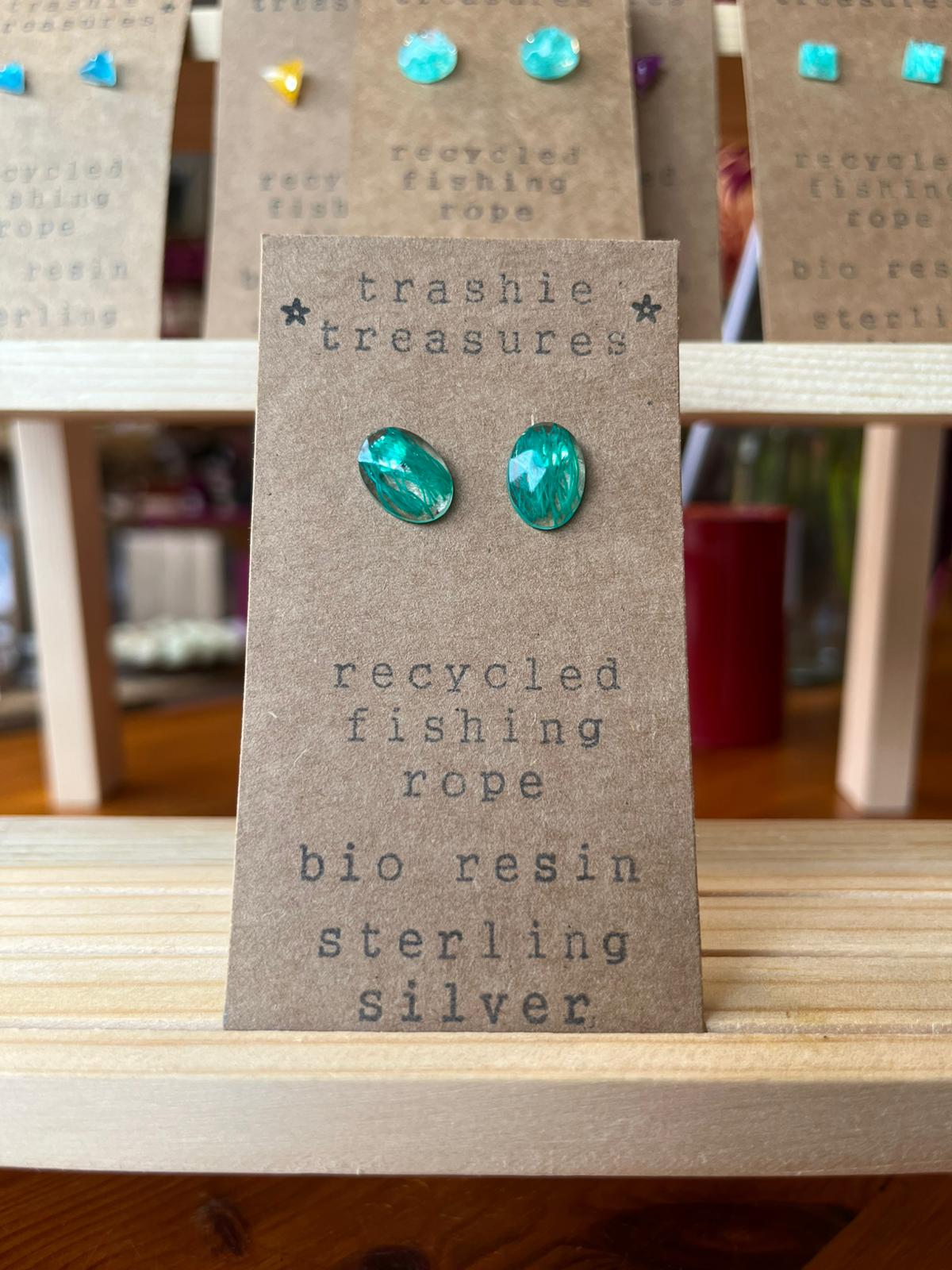 Trashie Treasuries Small Stud Earrings (Sterling Silver)