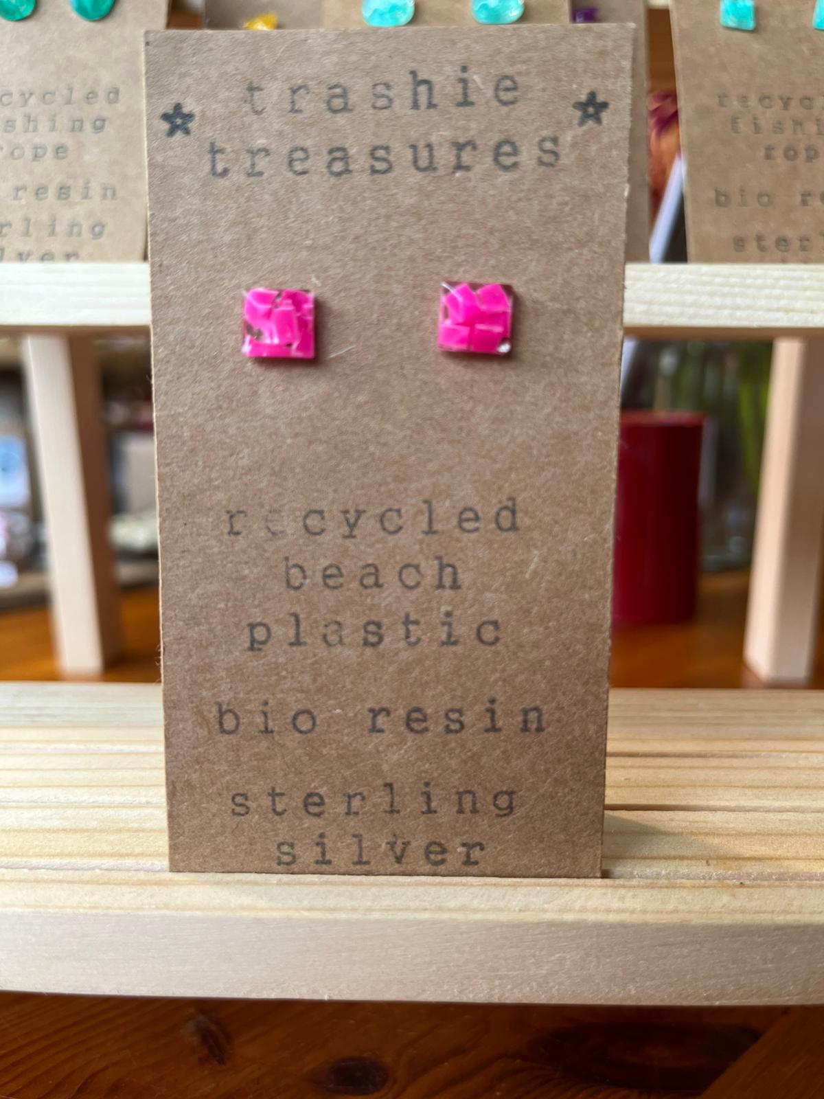 Trashie Treasuries Small Stud Earrings (Sterling Silver)