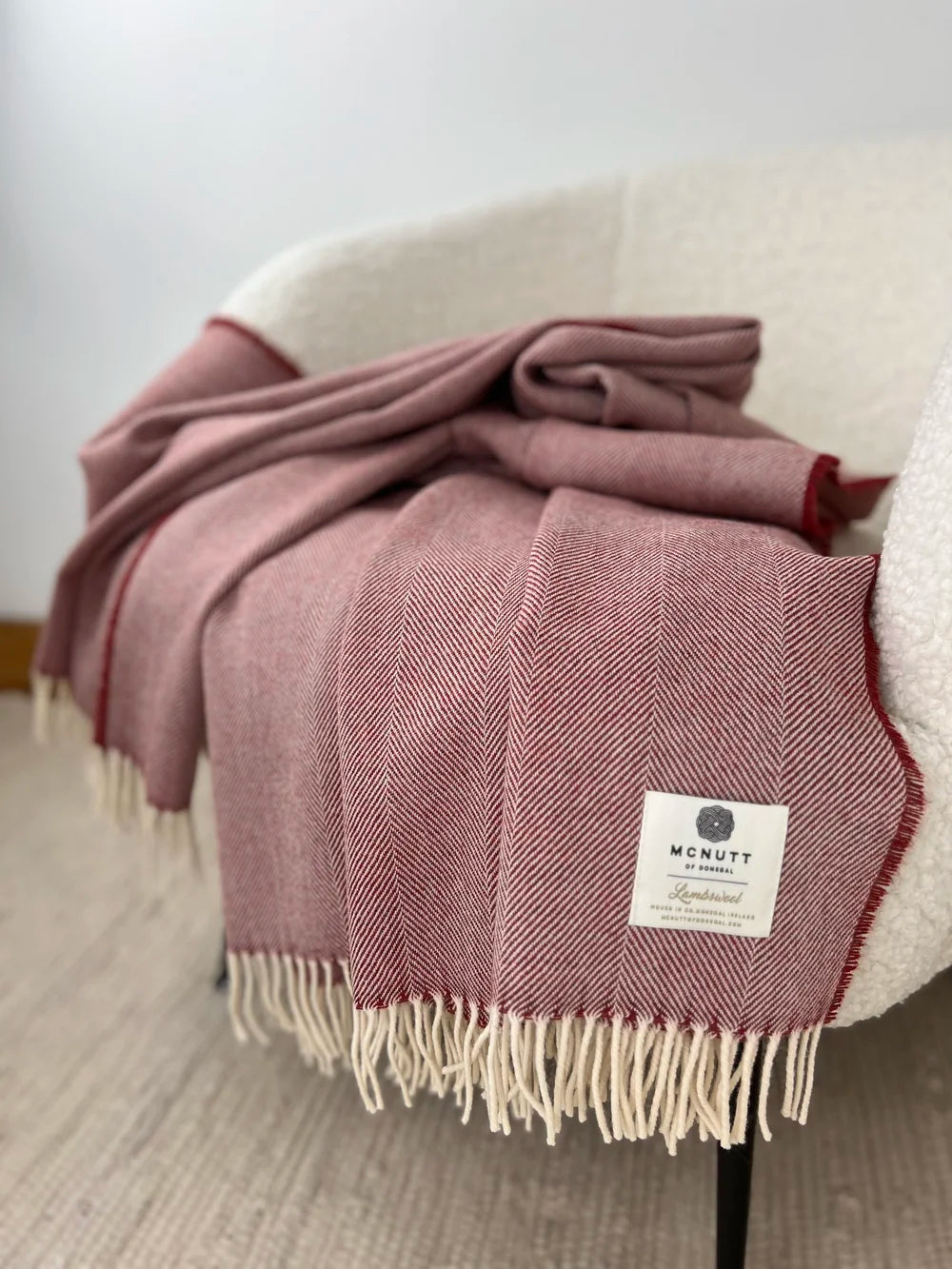 Mc Nutt Of Donegal Pure Wool Throw