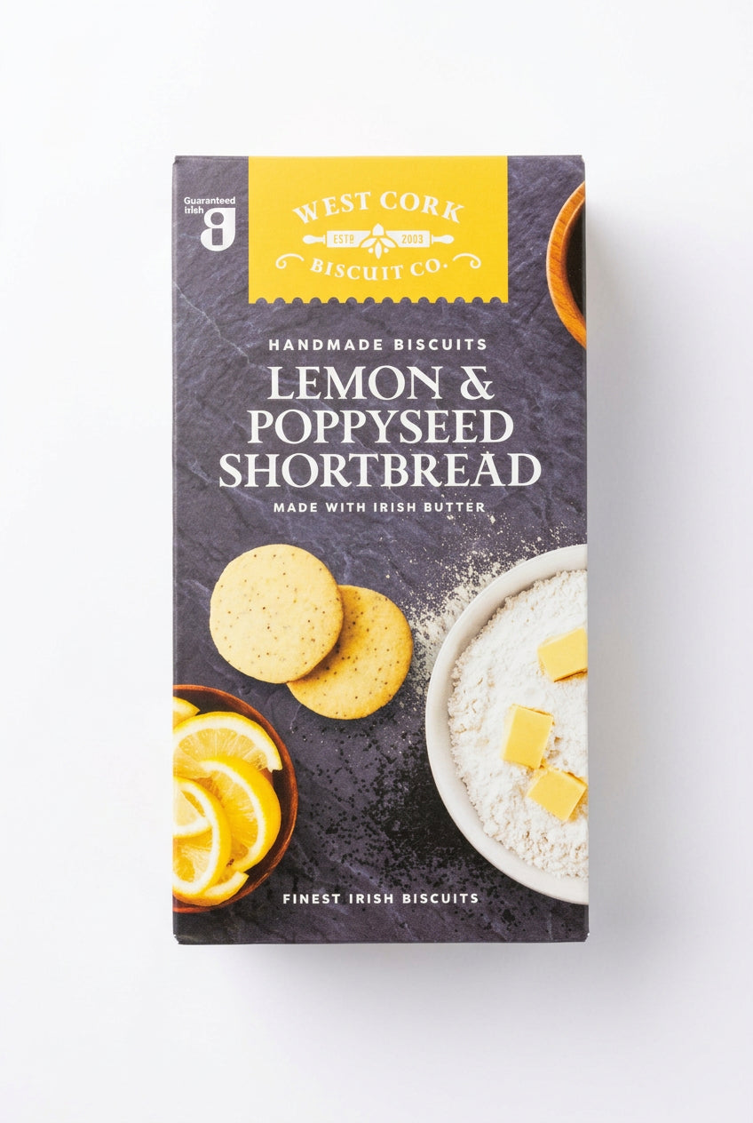 Lemon and Poppyseed Shortbread Biscuits