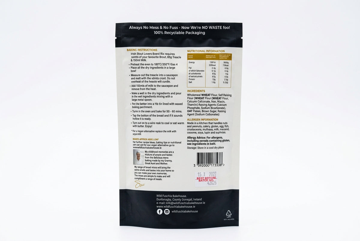 Wild Fuschia Irish Lovers Stout Bread Mix