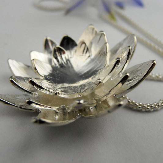Banshee Silver - Water Lily Pendant/Fairy pendant