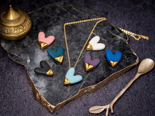 DANÚ - Gold Dipped Heart Necklace